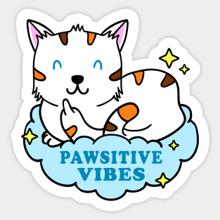 Be Pawsitive Sticker